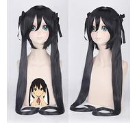 Parrucca per moda tendenza per uso quotidiano Cos parrucca tono chiaro ragazza Azusa Nakano nero capelli corti + Extension cravatta doppia coda di cavallo 169