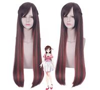 Parrucca per moda tendenza per uso quotidiano noleggio fidanzata Mizuhara Chizuru marrone sfumato arancione rosso styling Twist treccia Cos parrucca
