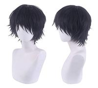 Parrucca per oggetti di scena abbinati modellazione performance cosplay parrucca maledizione indietro per combattere Fuheisher nero Reverse Warp