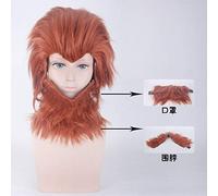 Parrucca per oggetti di scena abbinati Performance Modeling Journey To The West: The Return of The Monkey King parrucca marrone parrucca bavaglino set completo