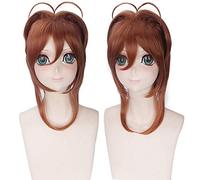 Parrucca per oggetti di scena abbinati Performance Modeling Moka Girl Kikomoto Sakura Varietà Sakura Brown Parrucca Capelli Corti Cos238-1