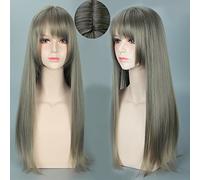 Parrucca per puntelli Corrispondenza Performance Modeling Daily Harajuku Lolita Air Bangs Yurisa Stesso Stile Misto Grigio Capelli Lunghi Cos Parrucca