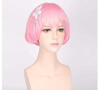 Parrucca per ragazze anime Re: Zero Inizia la vita in un altro mondo Parrucca cosplay Ram & Rem Costume cosplay Gioca parrucche sorelle con forcine Parrucca taglia unica con forcina