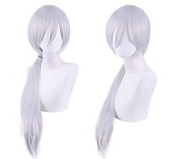 Parrucca per tiro al matrimonio, passerella, passerella, intervista, cosplay, generatore finto Guangxi, grigio argento, 80 cm