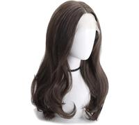 Parrucca per uso quotidiano Parrucca naturale per ragazze cosplay di moda pastello soffice con frangia Parrucche ondulate Parrucca lunga alla moda