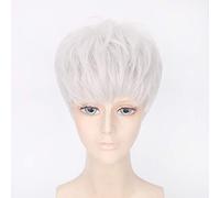 Parrucca per vestiti abbinati vestire mascherata Celebrità argento parrucca stessa top Cui Shengxian argento Harajuku Trendy maschio parrucca copricapo