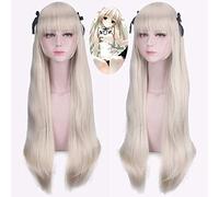 Parrucca per vestiti abbinati vestirsi in maschera Edge Of The Sky Kasugano Dome Sister Milk Golden Hairy Straight Hair Cosplay parrucca
