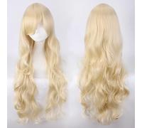 Parrucca per vestiti coordinati per travestirsi in maschera Cosplay parrucca lunga 80 cm capelli ricci stile universale spesso arricciatura viso copricapo colore: Jf80-5