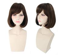 Parrucca perfetta per feste di tutti i giorni Cos parrucca Lolita parrucca universale lunga riccia liscia capelli corti multicolore: Pl-579 (marrone chiaro)