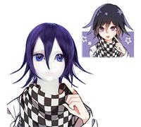 Parrucca perfetta per feste di tutti i giorni The Main Saint Projectile On Breaking V3 Wang Ma Xiaoji Nero Misto Viola Grande Upturned Cos Parrucca