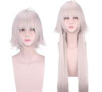 Parrucca perfetta per feste quotidiane Fgo Joan of Arc Age Black Joan of Arc Fate versione capelli lunghi + parrucca Cosplay versione capelli corti