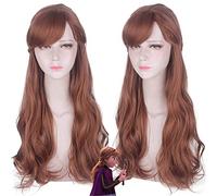 Parrucca perfetta per feste quotidiane Principessa Anna Frozen 2 Frozen 2 Brown Side Split Cos Anime parrucca