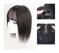 Parrucca Pezzo di parrucca Capelli veri for coprire i capelli grigi Pezzo di toppa sottile for capelli Capelli veri Soffici Aumenta il volume dei capelli Frangetta finta Parrucche quotidiane(05-(12-13