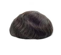 Parrucca piena del merletto francese per gli uomini 100% dei capelli umani degli uomini Toupee nero marrone biondo sistema di sostituzione degli uomini Toupee dritto 6x8 # 130 # colore 1B20