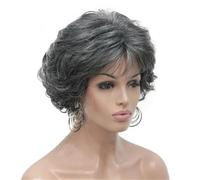 Parrucca Piena Per Capelli Sintetici Corti Ricci Ramati Scuri Parrucche Spesse Da Donna Per Tutti I Giorni