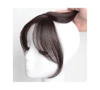 Parrucca pony con otto personaggi, Air-Pony, attaccatura dei capelli, fronte naturale, pony di simulazione invisibile, parrucca, allungamento dei pony, nappe finte (marrone scuro)