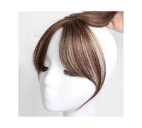 Parrucca pony con otto personaggi, Air-Pony, attaccatura dei capelli, fronte naturale, pony di simulazione invisibile, parrucca, extension per capelli finte con nappe per tutti i giorni (marrone