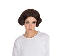 Donna Stella Guerra Leia Spazio Principessa Costume Chignon Parrucca Cosplay New