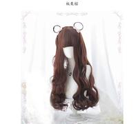 Parrucca principessa Mori giapponese Harajuku dolce Lolita ricci ondulati lunghi capelli sintetici parrucca 68cm Halloween Cosplay Parrucche come l'immagine