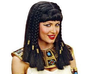 Parrucca Regina del Nilo da Cleopatra Egiziana, Nera, Donna Adulta