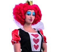 Carnival Toys 2309 Parrucca Regina di Cuori, Rosso, Taglia Unica