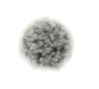 Parrucca Riccia Afro Corta Da Donna Con Capelli Ricci Sintetici Da 8 Pollici Coda Di Cavallo Coulisse Panino Per Capelli Ricci T1B0906 Medium