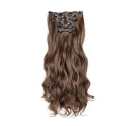 Parrucca riccia da donna, set da 6 pezzi con estensione dei capelli(4M30#)