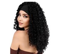 Parrucca riccia di onda profonda, parrucca di capelli onda profonda - Lunghe parrucche ricci Cappo in rete traspirante,Estensioni di capelli realistici, capelli per copricapo di moda per le donne amic