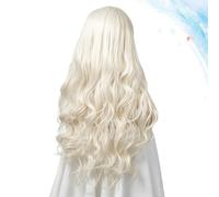 Parrucca riccia lunga da donna centrale Parrucca ondulata riccia sciolta