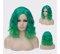 Parrucca riccia ondulata corta Bob GJBXP Parrucche Ombre rosa per ragazze Capelli sintetici Harajuku in fibra sintetica resistente al calore 14 pollici e 21 colori Om-835
