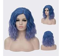 Parrucca riccia ondulata corta Bob GJBXP Parrucche rosa Ombre per ragazze Capelli sintetici resistenti al calore Harajuku in fibra sintetica 14 pollici e 21 colori Om-834