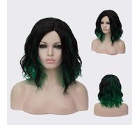 Parrucca riccia ondulata corta GJBXP Bob Parrucche rosa Ombre per ragazze Capelli sintetici resistenti al calore Harajuku in fibra sintetica 14 pollici e 21 colori Om-840