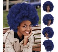 Parrucca riccia: parrucca corta e soffice riccia per donne nere - accessorio