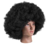 Parrucca riccia: parrucca corta e soffice riccia per donne nere - accessorio