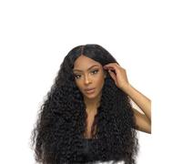 Parrucca riccia per adulti, capelli sintetici con frangia, per Carnevale e Halloween per donne e ragazze. 13 x 4,26 pollici