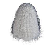 Parrucca riccia sintetica grigio argenteo da 1 pezzo for le donne Accessorio for capelli stile strega vecchia signora Cosplay Anime