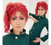 Parrucca rossa Anime JoJo 'Bizarre Adventure Kakyoin Noriaki Cosplay Capelli Halloween Giochi di ruolo Taglia unica