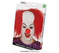 Parrucca clown cattivo pagliaccio assassino con calotta