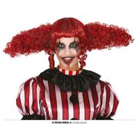 Parrucca rossa clown psycho donna