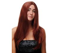 Parrucca Rossa Rame Lunga Liscia Riga IN Mezzo Strettamente 60 CM SA-151-350