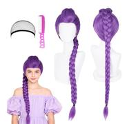 Parrucca Ru-mi K-Pop De-Mon Hunters Ru-mi Kpop De-Mon Hunters Cosplay Ru-mi Cosplay Ru-mi Parrucca Perfetto per Carnevale, Halloween e Cosplay con 1 retina per Capelli 1 pettine (110 cm)