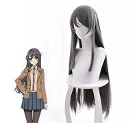 Parrucca Sakurajima Mai Cosplay Seishun Buta Yarou Wa Bunny Girl Senpai No Yume Wo Minai Parrucche per capelli resistenti al calore grigio lungo