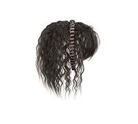 Parrucca Simulazione Frangia for capelli Parrucca Parte frontale Fascia for Una parrucca Copricapo Capelli bianchi Parrucche for ragazze Parrucche(Brown-black curly hair-25CM)