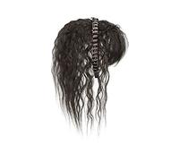 Parrucca Simulazione Frangia for capelli Parrucca Parte frontale Fascia for Una parrucca Copricapo Capelli bianchi Parrucche for ragazze Parrucche(Brown-black curly hair-40CM)