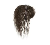 Parrucca Simulazione Frangia for capelli Parrucca Parte frontale Fascia for Una parrucca Copricapo Capelli bianchi Parrucche for ragazze Parrucche(Light brown curly hair-40CM)