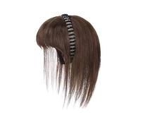 Parrucca Simulazione Frangia for capelli Parrucca Parte frontale Fascia for Una parrucca Copricapo Capelli bianchi Parrucche for ragazze Parrucche(Light brown straight hair-25CM)