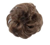 Parrucca sintetica chignon parrucca ciambella ondulata elastica gomma scrunchie pezzi di capelli coda di cavallo estensione dei capelli ricci avvolgere 12