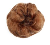 Parrucca sintetica chignon parrucca ciambella ondulata elastica gomma scrunchie pezzi di capelli coda di cavallo estensione dei capelli ricci avvolgere 30