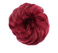 Parrucca sintetica chignon parrucca ciambella ondulata elastica gomma scrunchie pezzi di capelli coda di cavallo estensione dei capelli ricci avvolgere 32