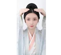 Parrucca sintetica Cinese Antico Hanfu Copricapo Chignon Capelli Antiche Donne Cinesi Parrucche Cosplay Accessori